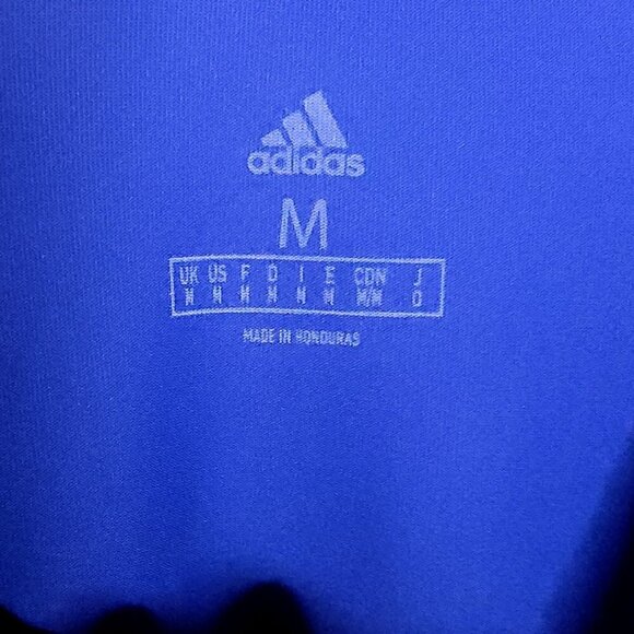 Adidas University Of Kansas Golf Mens Blue Activewear Top Medium - Picture 4 of 5